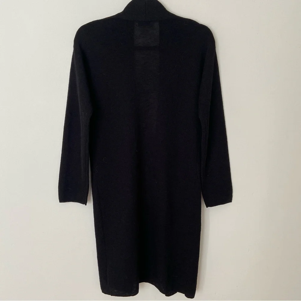 Aritzia Babaton Lance Cardigan Black Lightweight Long Open Sweater size xxs - Picture 5 of 9